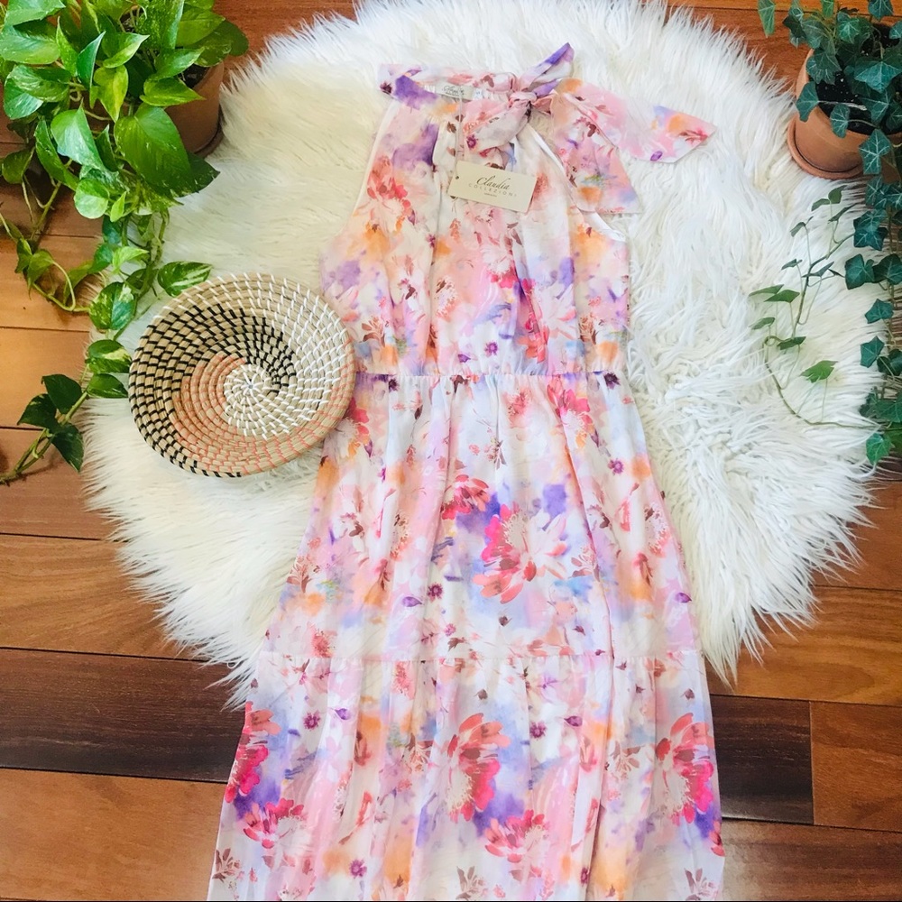 New🌿Made In Italy Falter Maxi Dress - Picture 7 of 13